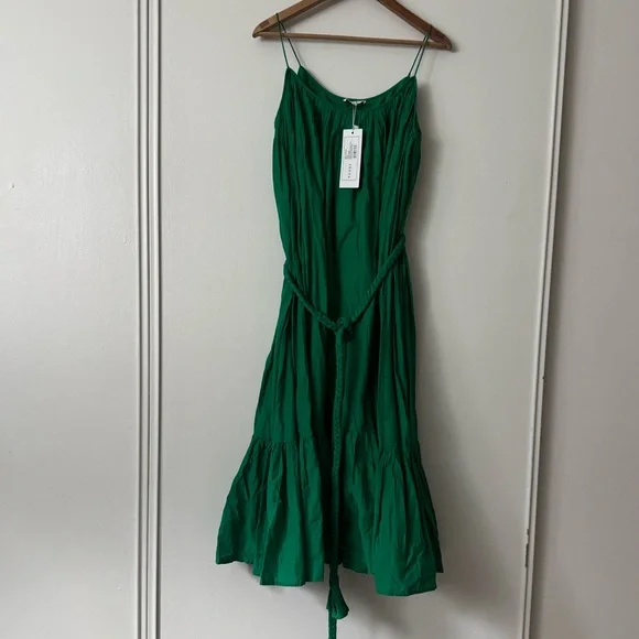 green emerald velvet dress Isabella Kelly Green Knit Midi Dress main image 1